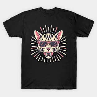 Screaming Scary Cat T-Shirt